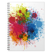 Farbenfroher Spritzer Notizblock (Vorderseite)