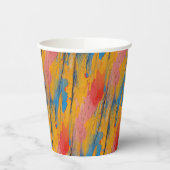 Farbenfroher Spritzer Pappbecher (Links)