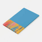 Farbenfroher Spritzer Post-it Klebezettel (angewinkelt)