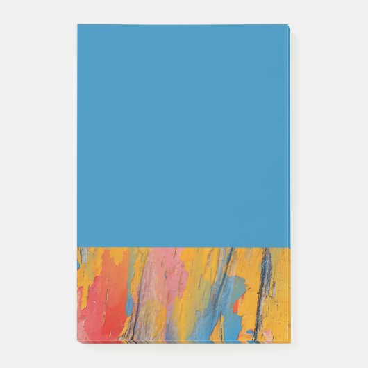 Farbenfroher Spritzer Post-it Klebezettel (Vorderseite)