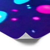 Farbenfroher Spritzer Poster (Ecke)