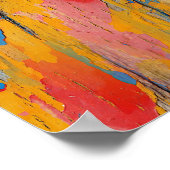 Farbenfroher Spritzer Poster (Ecke)