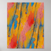 Farbenfroher Spritzer Poster (Vorne)