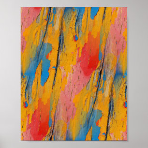 Farbenfroher Spritzer Poster