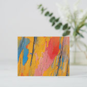 Farbenfroher Spritzer Postkarte (Stehend Vorderseite)