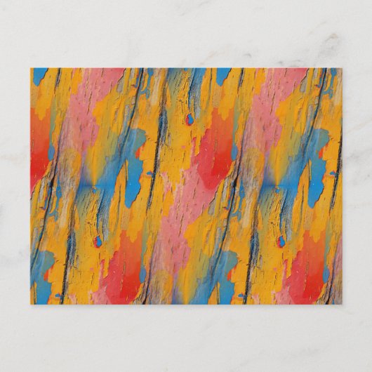 Farbenfroher Spritzer Postkarte (Vorderseite)