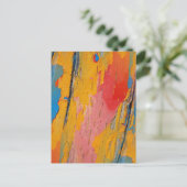 Farbenfroher Spritzer Postkarte (Stehend Vorderseite)