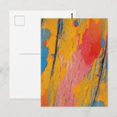 Farbenfroher Spritzer Postkarte (Vorne/Hinten)