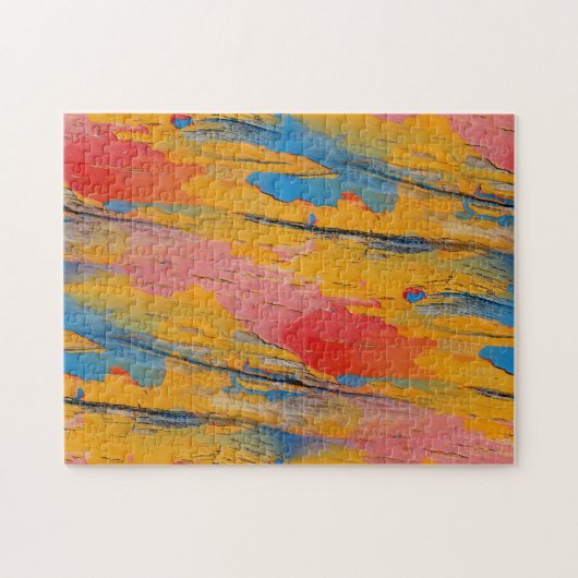 Farbenfroher Spritzer Puzzle (Horizontal)