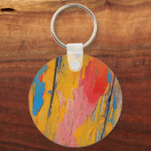 Farbenfroher Spritzer Schlüsselanhänger (Rückseite)