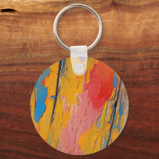 Farbenfroher Spritzer Schlüsselanhänger (Vorderseite)
