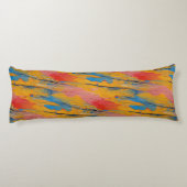 Farbenfroher Spritzer Seitenschläferkissen (Rückseite)