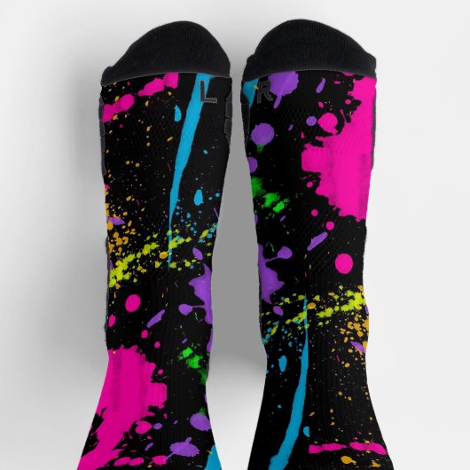Farbenfroher Spritzer Socken (Oben)