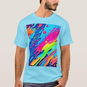 Farbenfroher Spritzer T-Shirt