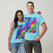 Farbenfroher Spritzer T-Shirt (Unisex)