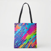 Farbenfroher Spritzer Tasche (Vorderseite)