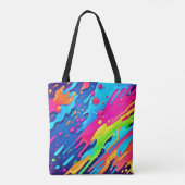 Farbenfroher Spritzer Tasche (Rückseite)