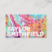 Farbenfroher Spritzer Visitenkarte (Vorderseite)