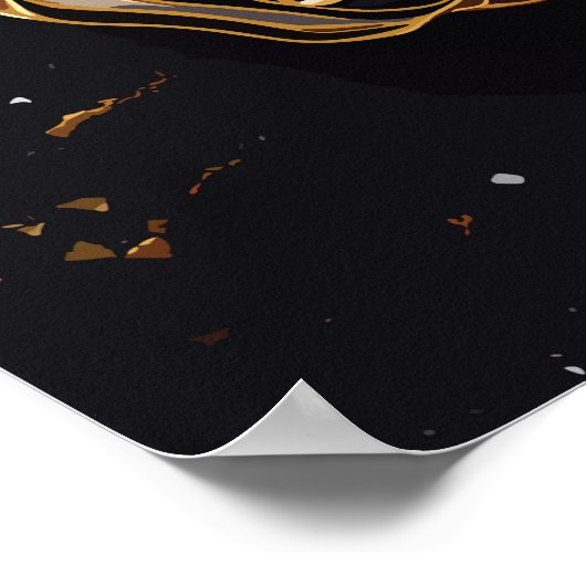 Farbenfroher Stallion-Geist Poster (Ecke)