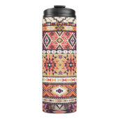 Farbenfroher Stammesstil, lebendiges, nahtloses Mu Thermosbecher (Vorderseite)