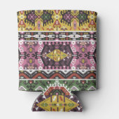 Farbenfroher Stammesstil, nahtloses Muster. Dosenkühler (Rückseite)