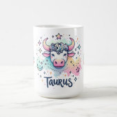 Farbenfroher Stier Stier-Zodiak Astrologie Kaffeetasse (Mittel)