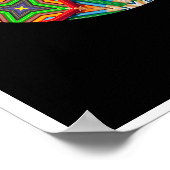 Farbenfroher Stift - Kaleidoskopisches Destination Poster (Ecke)