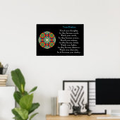 Farbenfroher Stift - Kaleidoskopisches Destination Poster (Heimbüro)