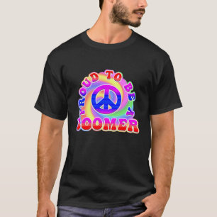 Farbenfroher Stolz, ein BOOMER-Gefärbte Krawatte-D T-Shirt