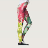Farbenfroher Strauß von Blume Leggings (Rechts)