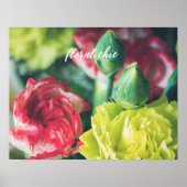 Farbenfroher Strauß von Blume Poster (Vorne)