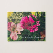 Farbenfroher Strauß von Blume Puzzle (Horizontal)