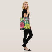 Farbenfroher Strauß von Blume Tasche (Am Model)