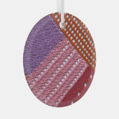 Farbenfroher Strick: Abstrakte Patchwork Textur. Ornament Aus Glas (Vorderseite Rechts)