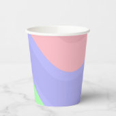 Farbenfroher Strudel Pappbecher (Links)