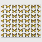 Farbenfroher, stylischer Schmetterling Geschenkpapier (Flach)