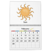 Farbenfroher Südwestkalender der Kinder Kalender (Feb 2027)