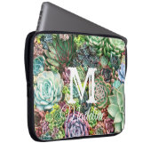 Farbenfroher, sukkultureller Garten Laptopschutzhülle (Vorne Rechts)