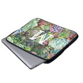 Farbenfroher, sukkultureller Garten Laptopschutzhülle (Vorne Knopf)