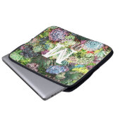 Farbenfroher, sukkultureller Garten Laptopschutzhülle (Vorne Knopf)