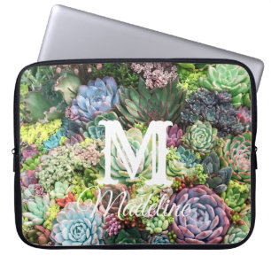 Farbenfroher, sukkultureller Garten Laptopschutzhülle