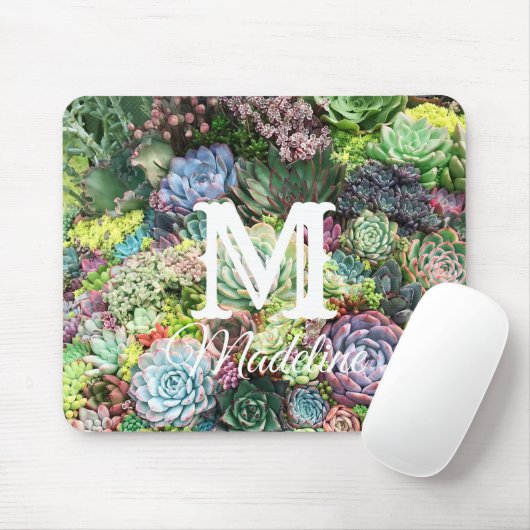 Farbenfroher, sukkultureller Garten Mousepad (Mit Mouse)