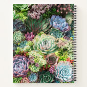 Farbenfroher, sukkultureller Garten Notizblock (Rückseite)