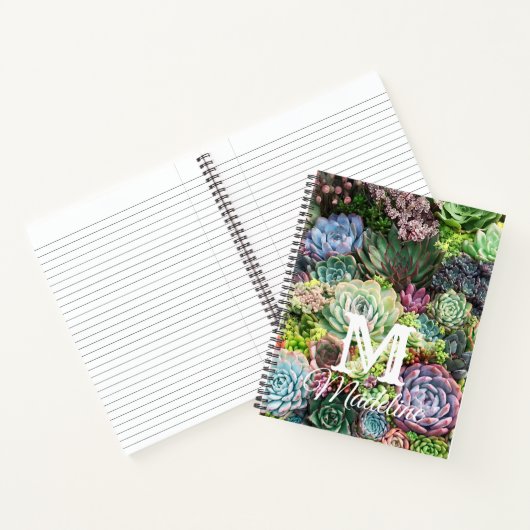 Farbenfroher, sukkultureller Garten Notizblock (Innenseite)