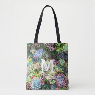 Farbenfroher, sukkultureller Garten Tasche