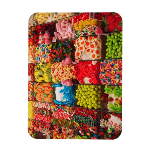 Farbenfroher Süßwarenmagnet Magnet (Vertikal)