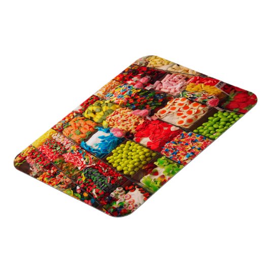 Farbenfroher Süßwarenmagnet Magnet (Linke Seite)