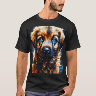Farbenfroher T - Shirt für Hunde