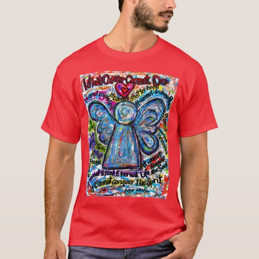 Farbenfroher T - Shirt zum Angel-Zeichnen von Kreb (Vorderseite)