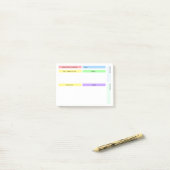 Farbenfroher Tagesplaner Post-it Klebezettel (Auf Schreibtisch)